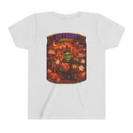 Detroit Haunted City Youth Tee — Halloween Monster Pumpkin Graphic