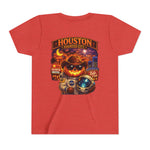 Youth Tee - Houston Haunted City Pumpkin Astronaut Halloween Shirt