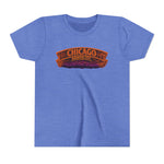 Chicago Haunted City Youth Tee — Halloween Pumpkin Skyline Shirt