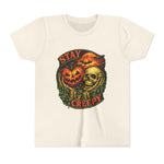 Stay Creepy Youth Tee — Halloween Pumpkin & Skull Kids T-Shirt