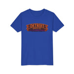 Detroit Haunted City Youth Tee — Halloween Monster Pumpkin Graphic