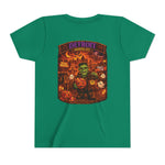 Detroit Haunted City Youth Tee — Halloween Monster Pumpkin Graphic