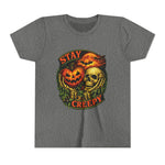 Stay Creepy Youth Tee — Halloween Pumpkin & Skull Kids T-Shirt