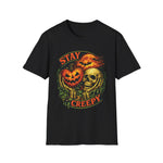 Stay Creepy Halloween T-Shirt — Vintage Pumpkin & Skull Spooky Tee