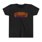 Chicago Haunted City Youth Tee — Halloween Pumpkin Skyline Shirt
