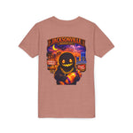 Jacksonville Haunted City Youth Tee — Halloween Smiling Mask Character