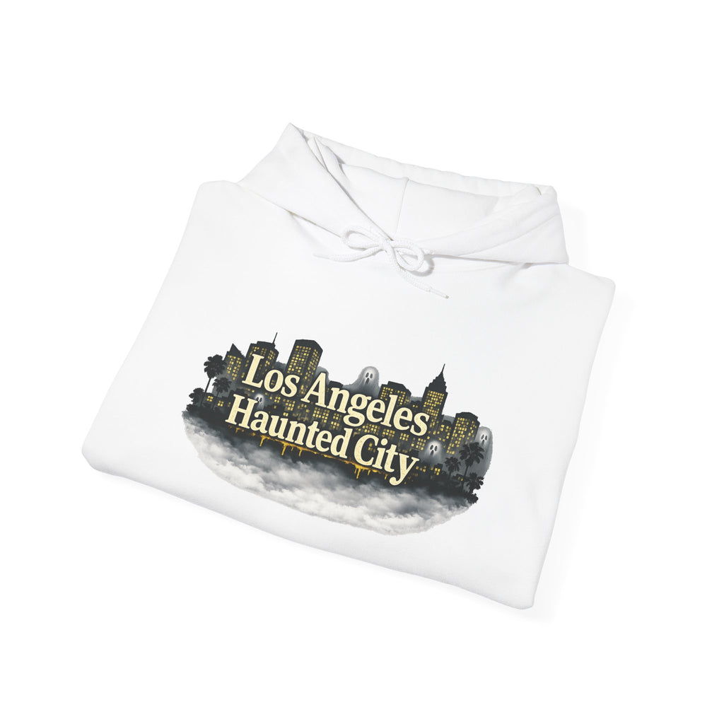 Los Angeles Haunted City Hoodie – Spooky LA Skyline Pullover