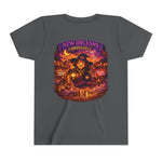 Youth Tee - New Orleans Haunted City Witch Design