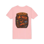 Chicago Haunted City Youth Tee — Halloween Pumpkin Skyline Shirt