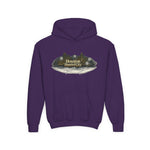 Houston Haunted City Youth Hoodie — Spooky Ghosts Graphic Pullover