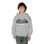 Los Angeles Haunted City Youth Hoodie — Spooky Cityscape Pullover