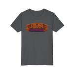 Chicago Haunted City Youth Tee — Halloween Pumpkin Skyline Shirt