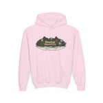 Houston Haunted City Youth Hoodie — Spooky Ghosts Graphic Pullover