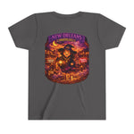Youth Tee - New Orleans Haunted City Witch Design