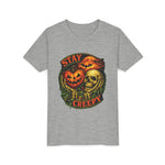 Stay Creepy Youth Tee — Halloween Pumpkin & Skull Kids T-Shirt