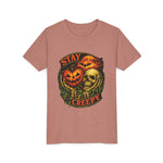 Stay Creepy Youth Tee — Halloween Pumpkin & Skull Kids T-Shirt