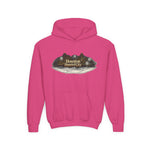 Houston Haunted City Youth Hoodie — Spooky Ghosts Graphic Pullover