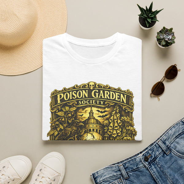 Poison Garden Society T-Shirt — Gothic Skull Botanical Tee