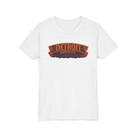 Detroit Haunted City Youth Tee — Halloween Monster Pumpkin Graphic