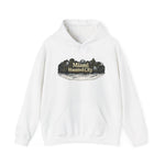 Miami Haunted City Hoodie — Vintage Haunted House Graphic Pullover