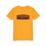 Youth Tee - Houston Haunted City Pumpkin Astronaut Halloween Shirt