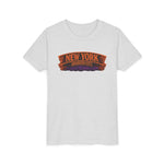 New York Haunted City Youth Tee — Halloween Pumpkin Jack-O'-Lantern Shirt