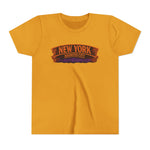 New York Haunted City Youth Tee — Halloween Pumpkin Jack-O'-Lantern Shirt