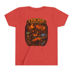 Chicago Haunted City Youth Tee — Halloween Pumpkin Skyline Shirt