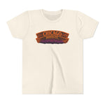 Chicago Haunted City Youth Tee — Halloween Pumpkin Skyline Shirt