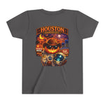 Youth Tee - Houston Haunted City Pumpkin Astronaut Halloween Shirt