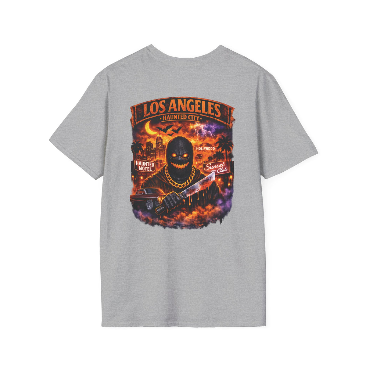 Los Angeles Haunted City T-Shirt — Retro Spooky Tour Tee