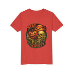 Stay Creepy Youth Tee — Halloween Pumpkin & Skull Kids T-Shirt