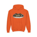 Houston Haunted City Youth Hoodie — Spooky Ghosts Graphic Pullover