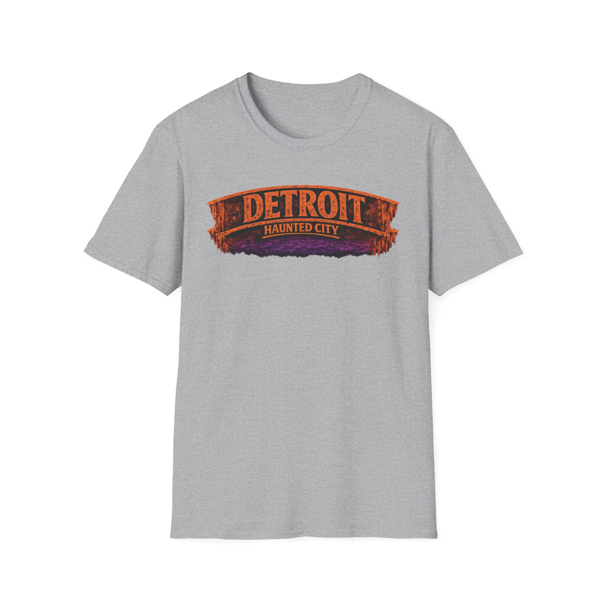 Detroit Haunted City T-Shirt — Retro Spooky City Tee