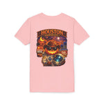 Youth Tee - Houston Haunted City Pumpkin Astronaut Halloween Shirt