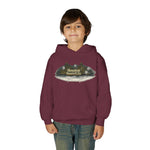 Houston Haunted City Youth Hoodie — Spooky Ghosts Graphic Pullover
