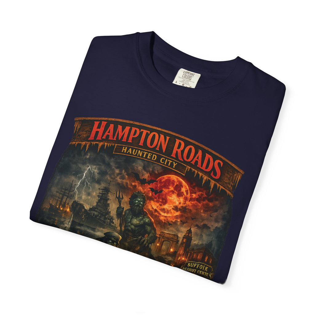 Hampton Roads Haunted City T-Shirt — Spooky Gothic Halloween Tee