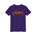 New York Haunted City Youth Tee — Halloween Pumpkin Jack-O'-Lantern Shirt