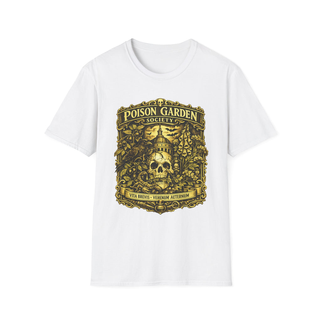 Poison Garden Society T-Shirt — Gothic Skull Botanical Tee