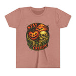 Stay Creepy Youth Tee — Halloween Pumpkin & Skull Kids T-Shirt