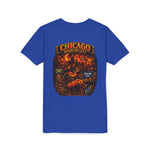 Chicago Haunted City Youth Tee — Halloween Pumpkin Skyline Shirt