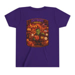 Detroit Haunted City Youth Tee — Halloween Monster Pumpkin Graphic