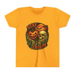 Stay Creepy Youth Tee — Halloween Pumpkin & Skull Kids T-Shirt