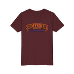 Detroit Haunted City Youth Tee — Halloween Monster Pumpkin Graphic