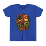 Stay Creepy Youth Tee — Halloween Pumpkin & Skull Kids T-Shirt
