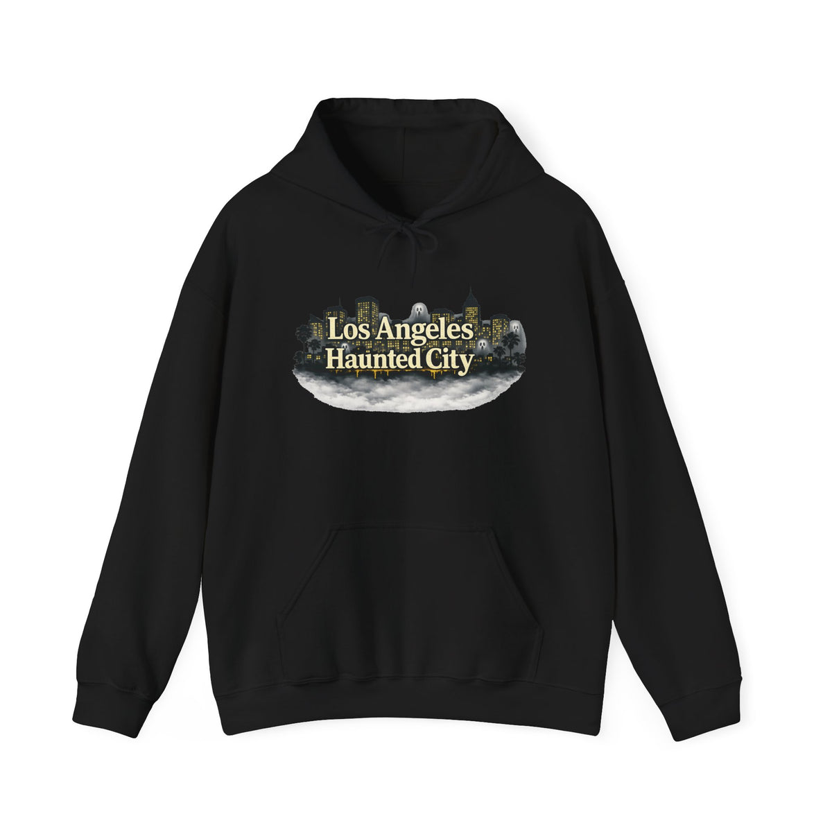 Los Angeles Haunted City Hoodie – Spooky LA Skyline Pullover
