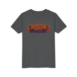 Youth Tee - Houston Haunted City Pumpkin Astronaut Halloween Shirt