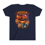 Youth Tee - Houston Haunted City Pumpkin Astronaut Halloween Shirt