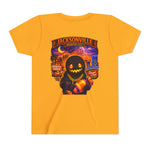 Jacksonville Haunted City Youth Tee — Halloween Smiling Mask Character
