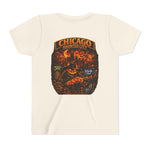 Chicago Haunted City Youth Tee — Halloween Pumpkin Skyline Shirt
